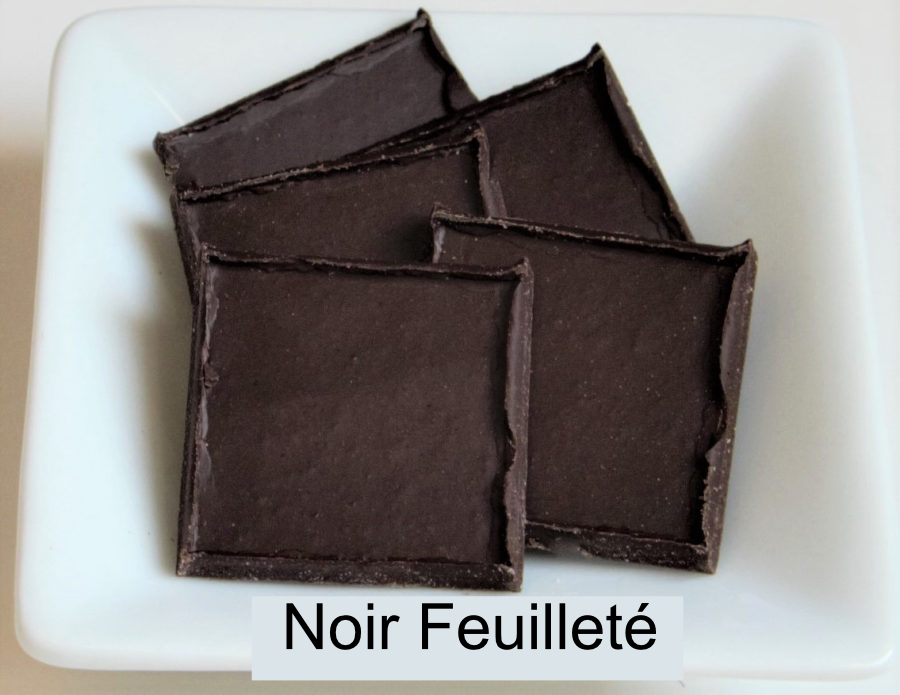 chocolat noir feuilleté
